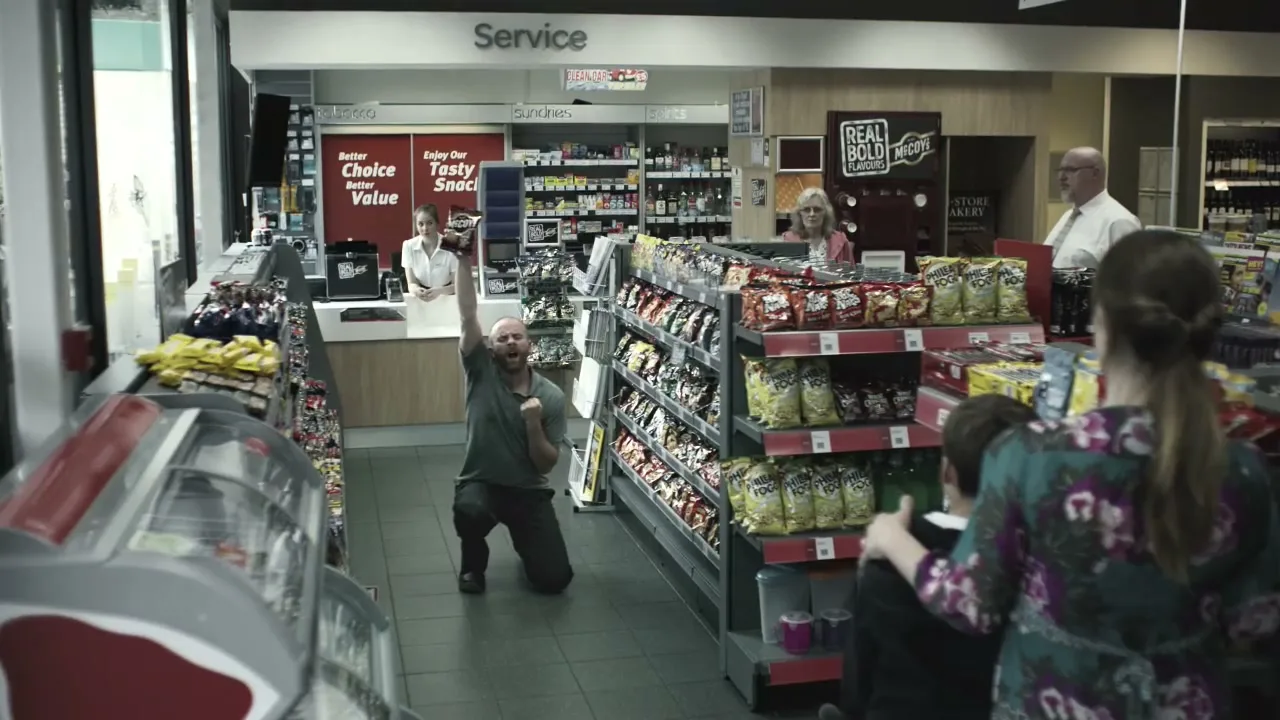 McCoy's "Go Bold" (2015) commercial still