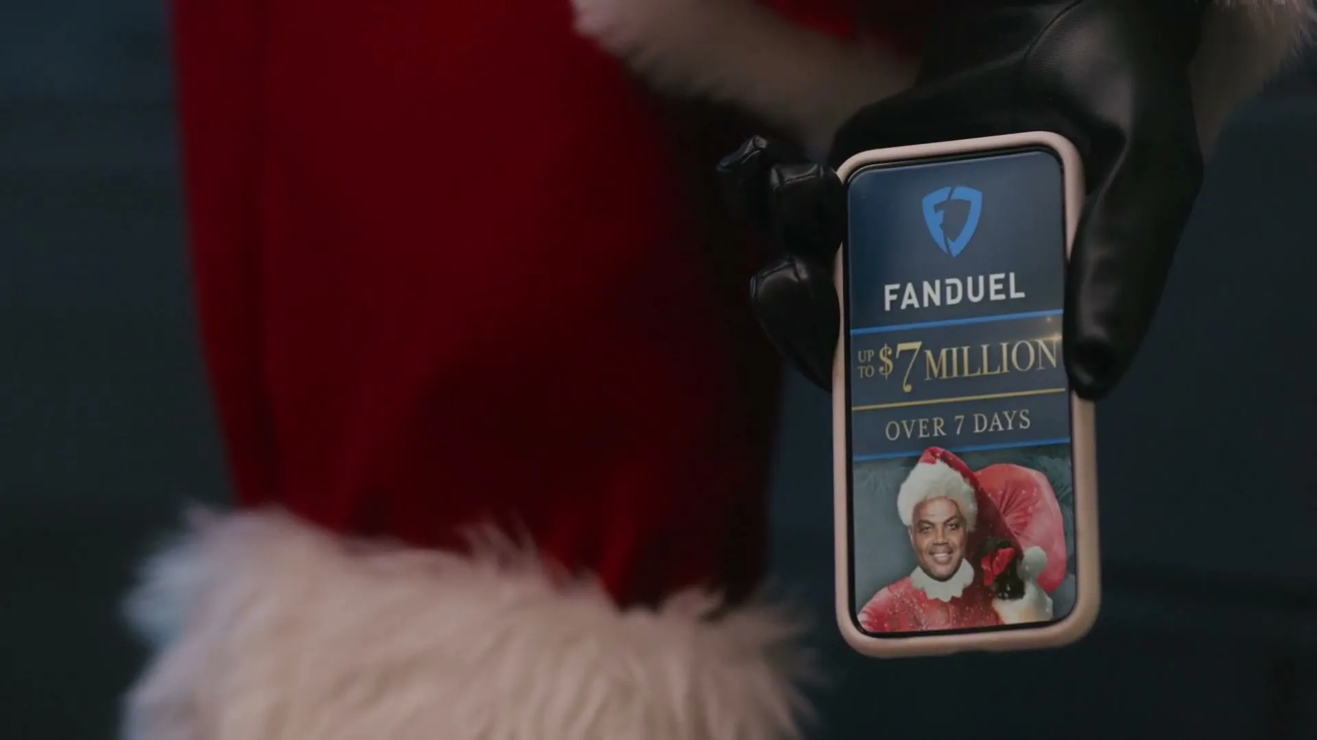 FanDuel "Santa Chuck" (2023) commercial still