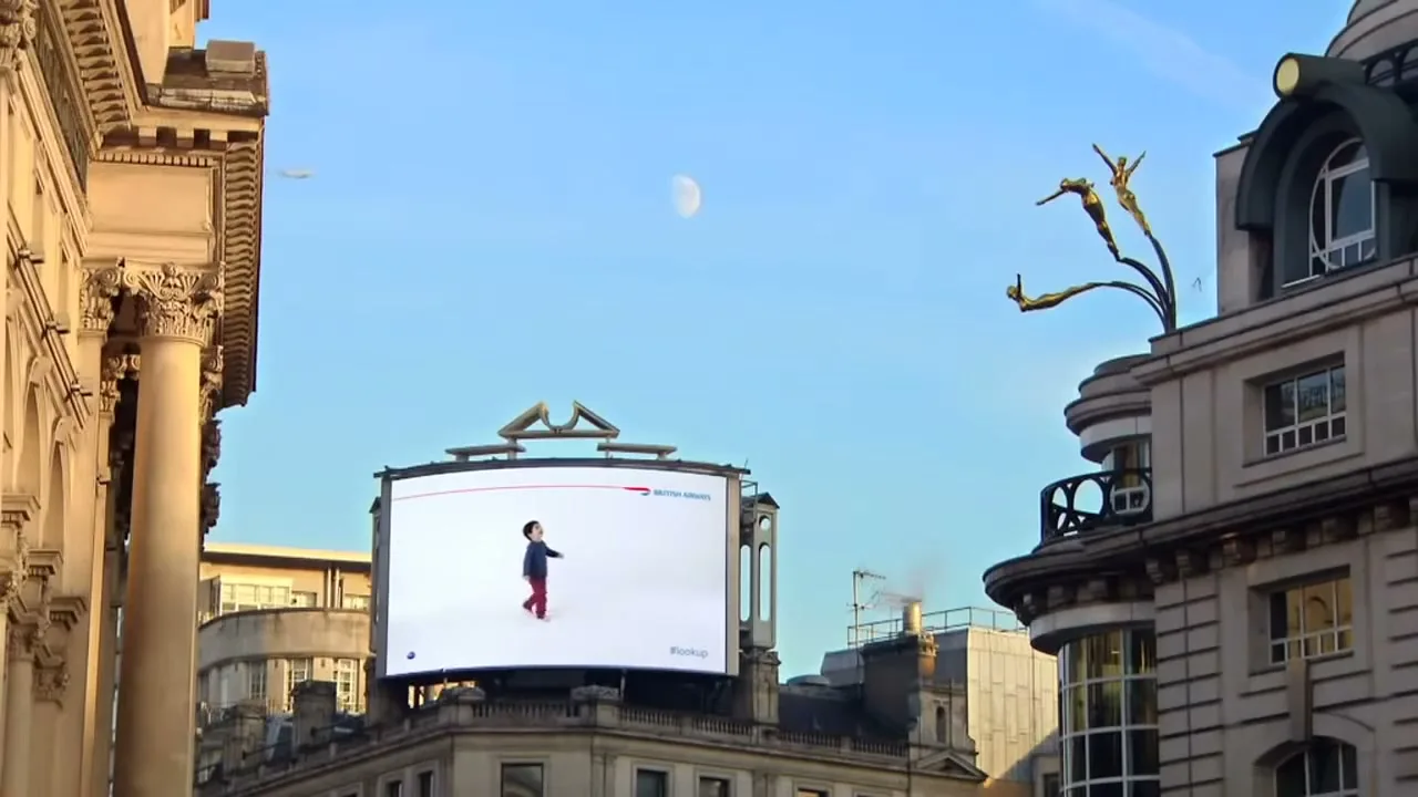 British Airways "Magic of Flying" (2014) commercial still