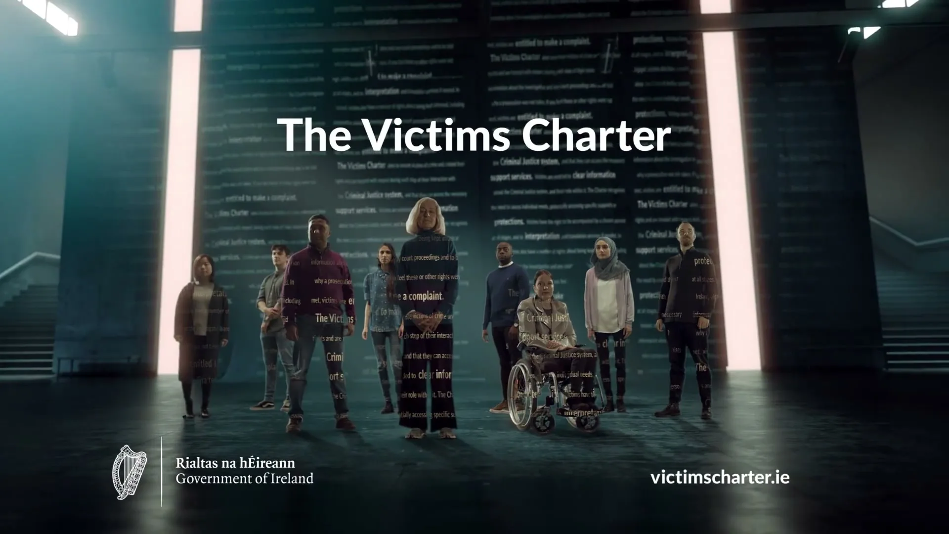 Department of Justice "Ireland - Victims Charter - Diversity" (2023) commercial still