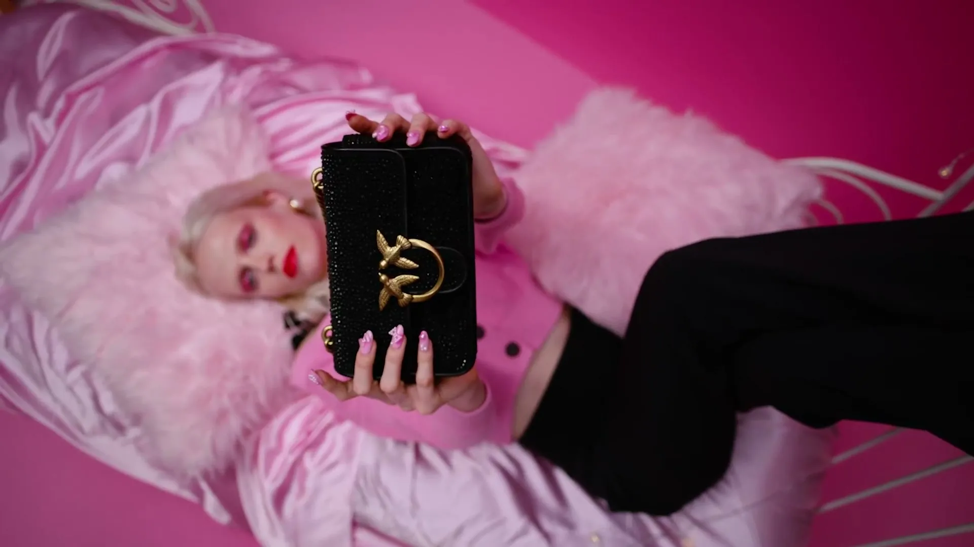 Pinko "Marco+Maria - Pinko - Pink" (2025) commercial still