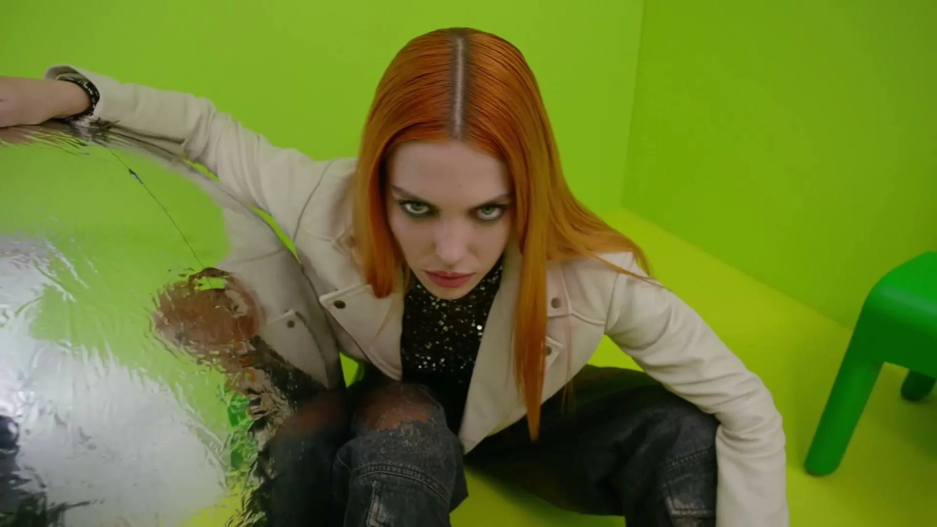 Pinko "Marco+Maria - Pinko - Green" (2025) commercial still