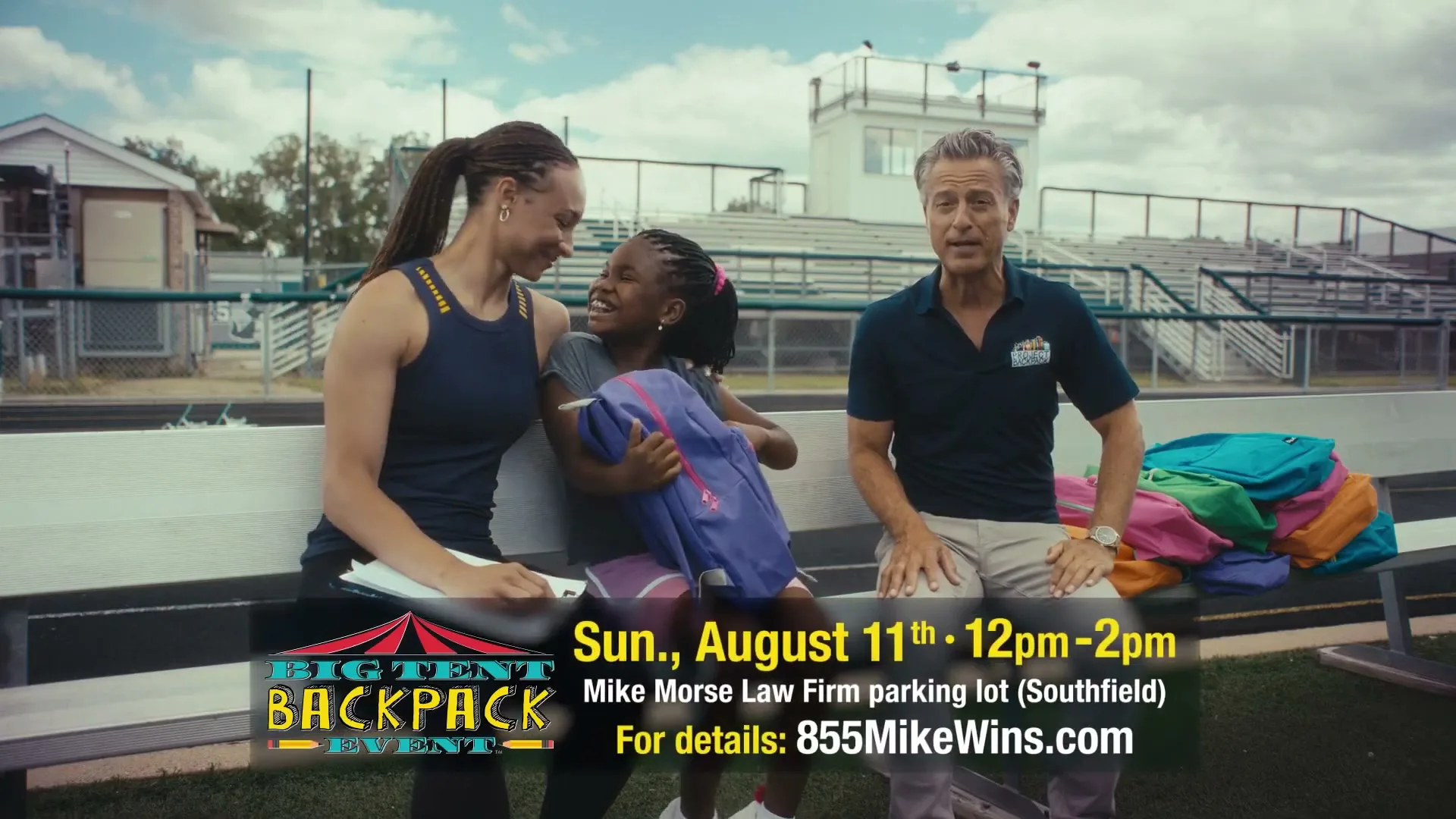 Mike Morse Law Firm "Race into the School Year - BreeAna Bates" (2025) commercial still