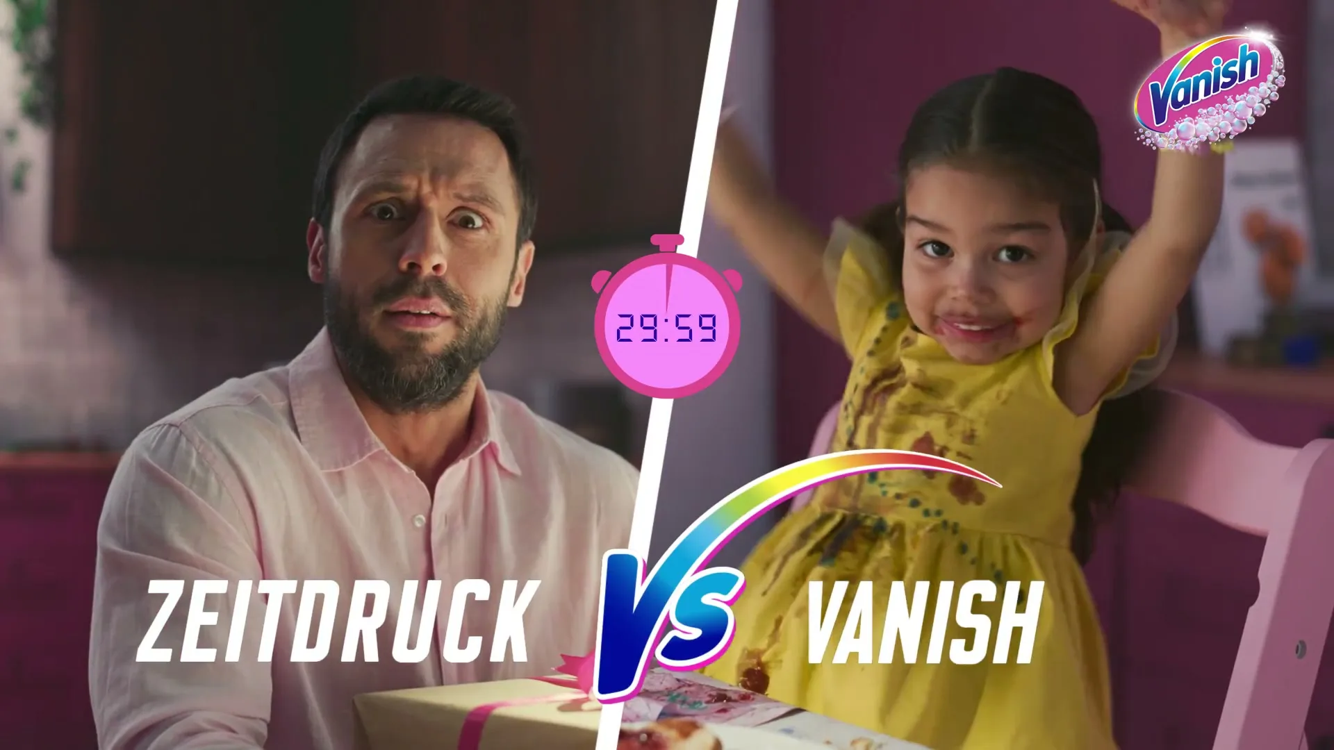 Vanish "Oxi Action - Time Pressure" (2025) commercial still