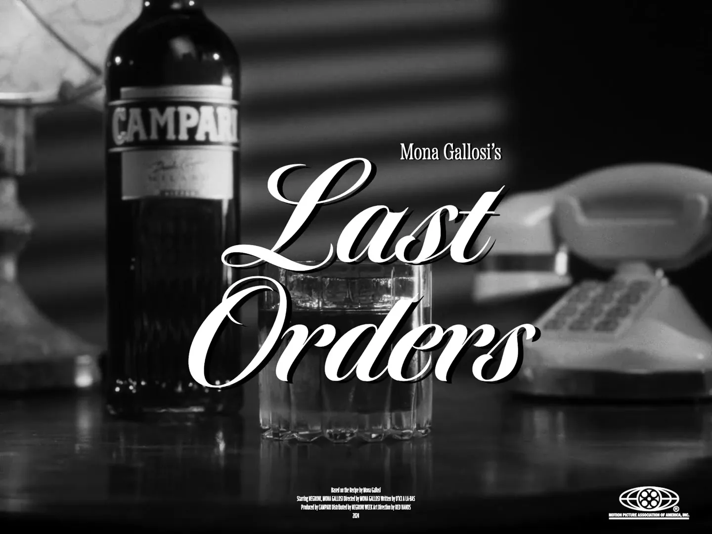 Campari “Ode to Cinema Film Noir” (2025)