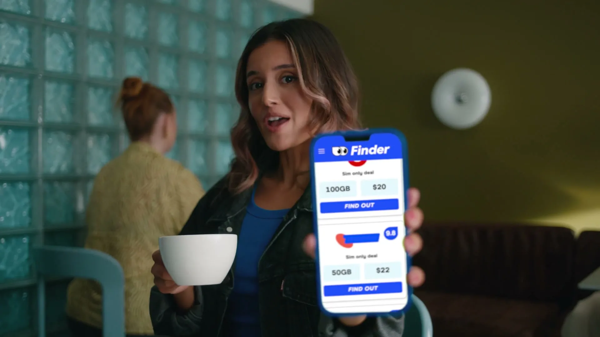 Finder "Cafe Girl" (2025) commercial still