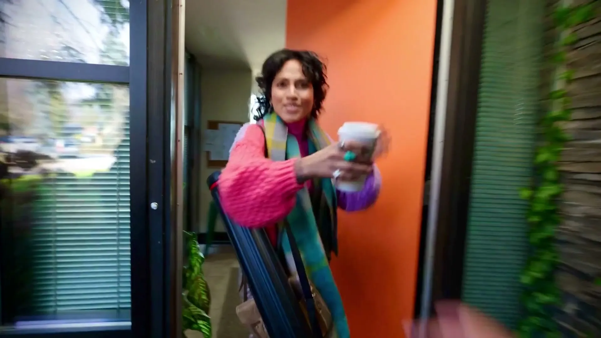 SkipTheDishes "x Starbucks - The Handoff" (2024) commercial still