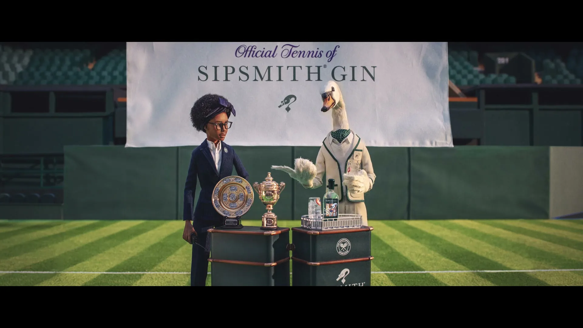Sipsmith "The Official Tennis of Sipsmith Gin" (2022) commercial still