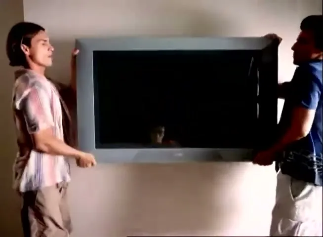 Phillips Flat TV "Everything Fits" (1999) commercial still