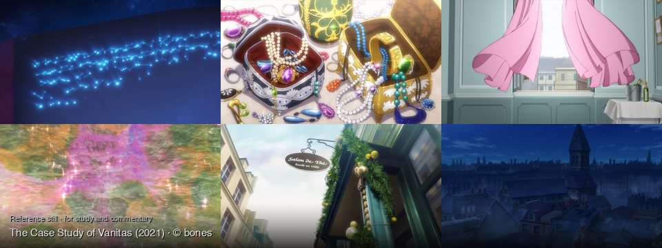 The Case Study of Vanitas background art — dark room; On a white surface; A room with an open window; A fantastical, sparkling landscape; Outside a tea salon; European city at night