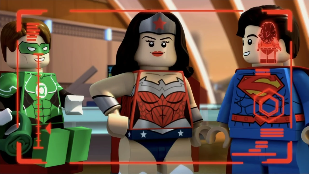 LEGO DC Comics Super Heroes: Justice League - Attack of the Legion of Doom! (2015) movie still: medium — A high-tech room with blurred background…