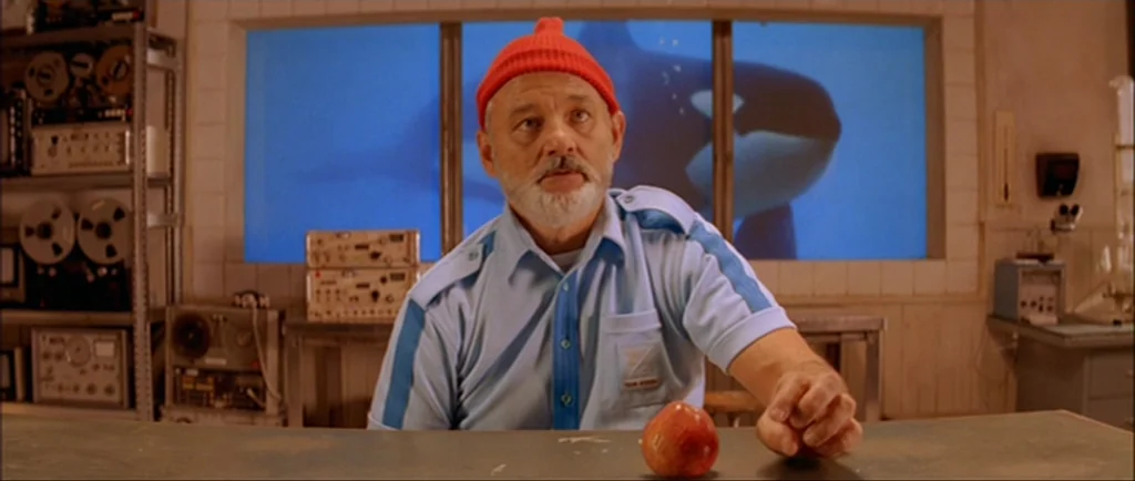 The Life Aquatic With Steve Zissou (2004) movie still: medium — A research room with specialized technical equipment and a large underwater window.…