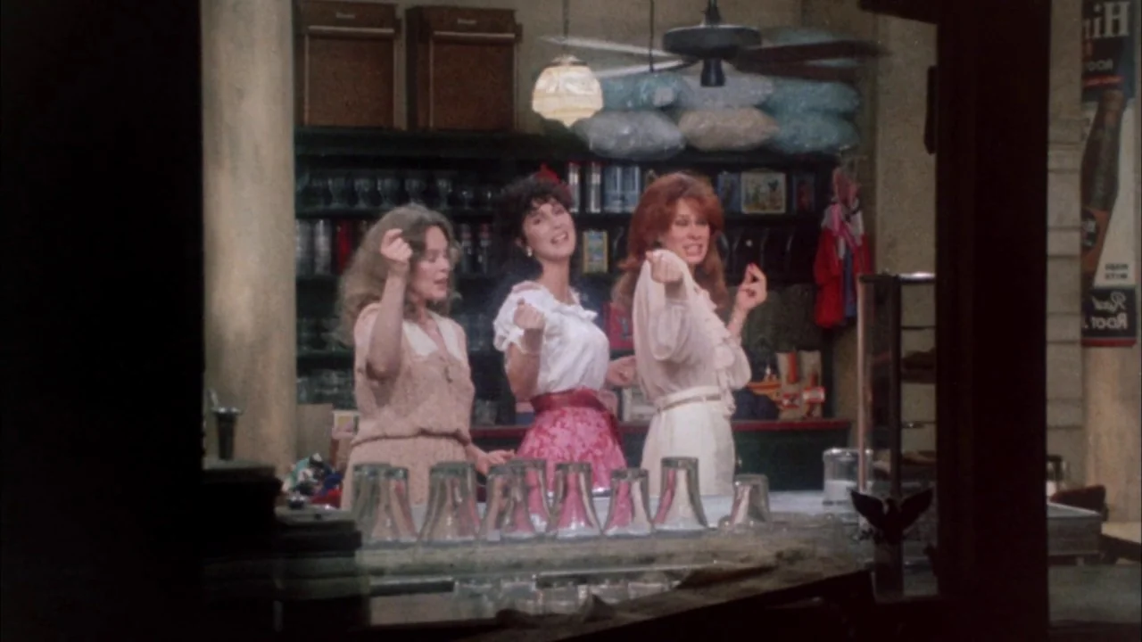 Come Back to the 5 & Dime Jimmy Dean, Jimmy Dean (1982) movie still: medium — Three women dance together behind a service counter in a brightly lit…
