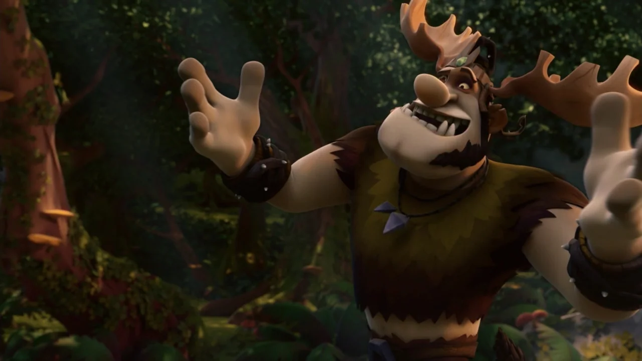 Troll: The Tale of a Tail (2018) movie still: medium — A dense woodland with thick vegetation and dappled sunlight filtering through the trees. A…