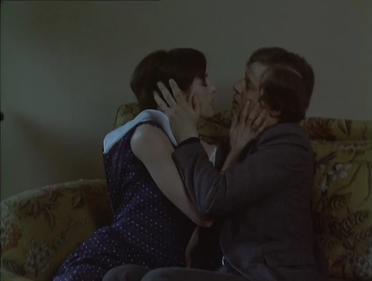 Love In The Afternoon (Chloe In The Afternoon) (L’amour l’après-midi) (1972) movie still: medium — A pair of individuals sit closely together on a…