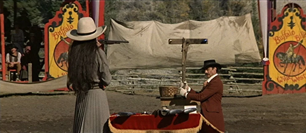 Buffalo Bill and the Indians, or Sitting Bull’s History Lesson (1976) movie still: medium — A traveling wild west show set displays decorative…