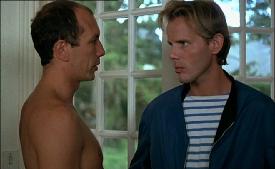 Pauline At the Beach (Pauline à la plage) (1983) movie still: medium — An interior space with a large white grid window serves as the background.…