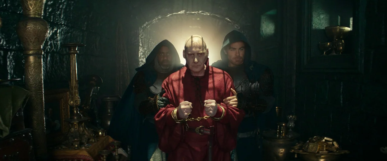 Dungeons & Dragons: Honor Among Thieves (2023) movie still: medium — A dark stone vault interior filled with ornate gold trinkets and treasure…