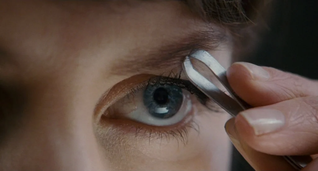 Fur: An Imaginary Portrait Of Diane Arbus (2006) movie still: closeup — A close-up view shows a person's eye and skin around the orbital area. A…