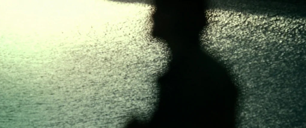 Ondine (2009) movie still: medium — A person's silhouette is cast against the bright, rippled surface of a body of water. The subject is partially…