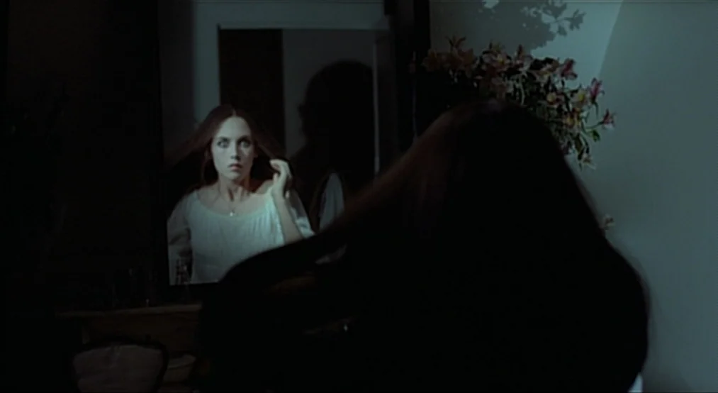 Nosferatu the Vampyre (Nosferatu Phantom Der Nacht) (1979) movie still: medium — A dark space containing a large vanity mirror with a floral…