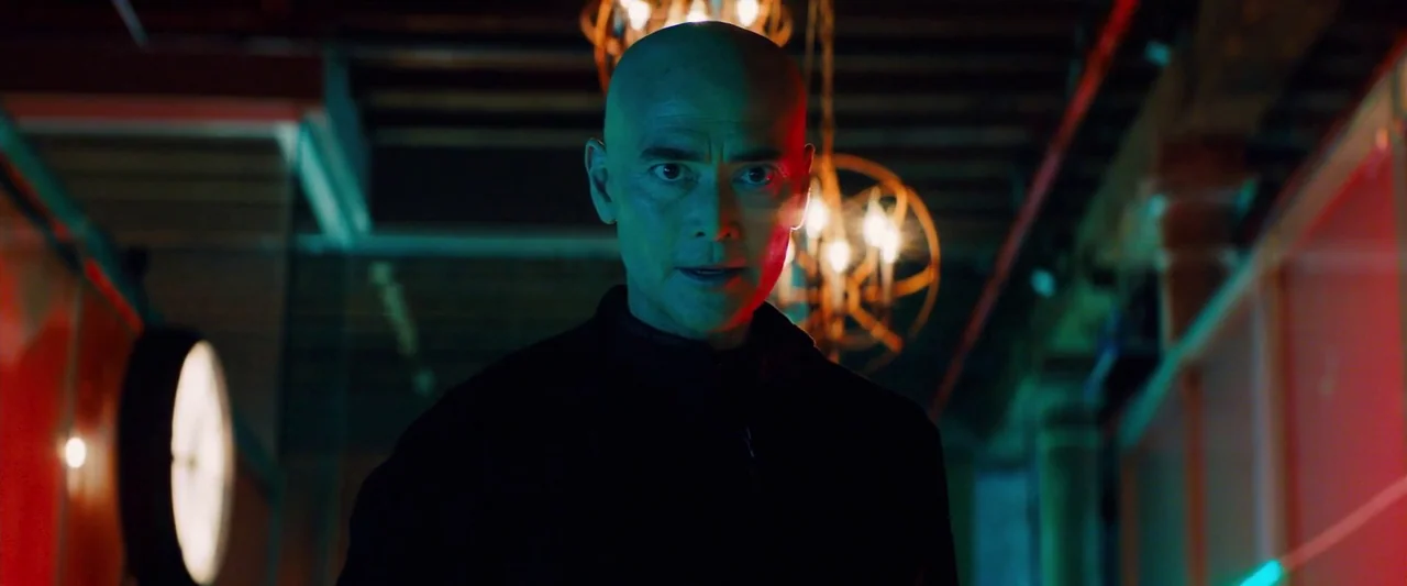 John Wick: Chapter 3 – Parabellum (2019) movie still: medium — A dimly lit industrial bar space features exposed ceiling beams and decorative…