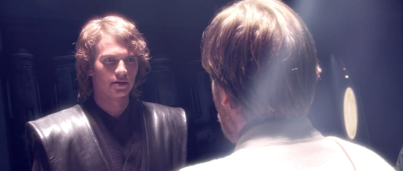 Star Wars: Episode III – Revenge of the Sith (2005) movie still: medium — A dimly lit metallic room features cylindrical pods lining the dark…