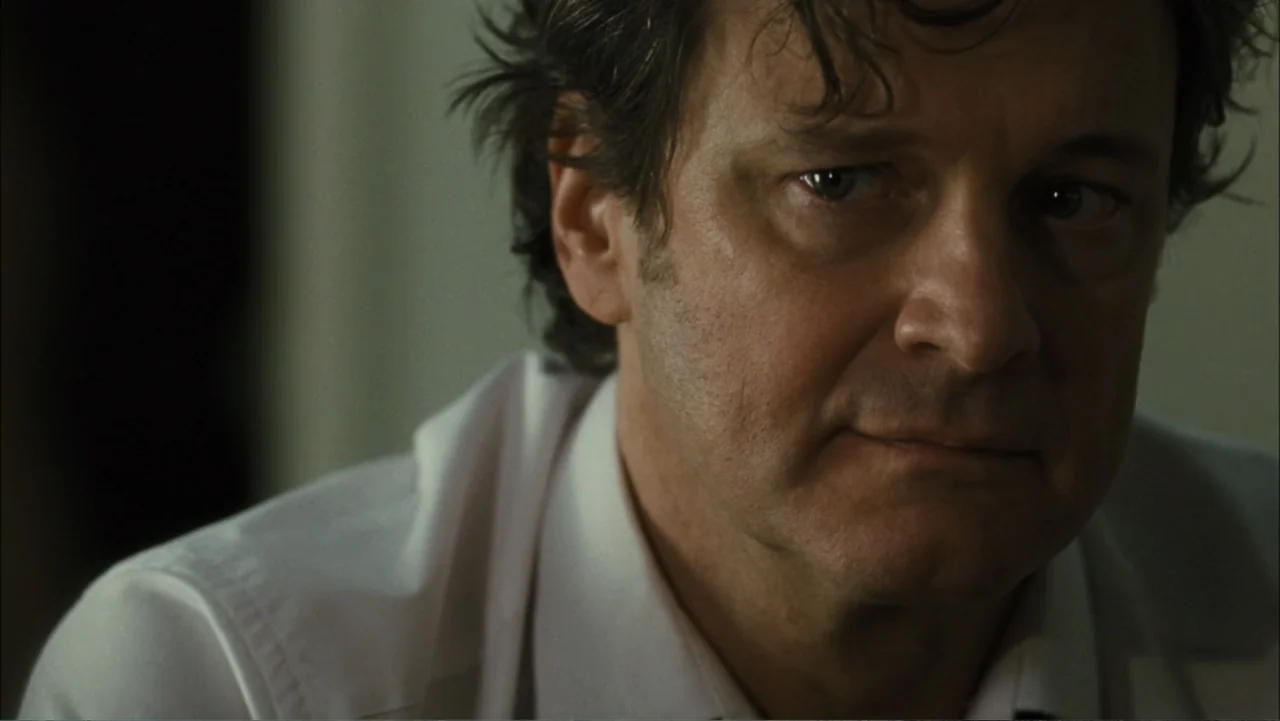 Before I Go to Sleep (2014) movie still: closeup — A man stands in an office with neutral walls. He stares directly at the viewer.