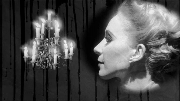 Dracula: Pages from a Virgin’s Diary (2002) movie still: closeup — A dark space features a woman in profile positioned near a wall with dripping…