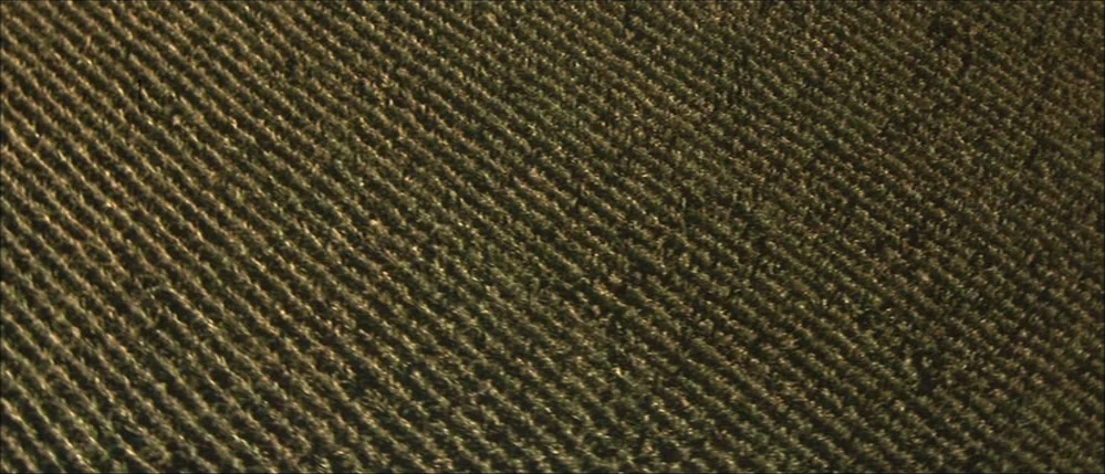 The Straight Story (1999) movie still: closeup — A field of crops is planted in perfectly straight, parallel rows across the earth. The textured…