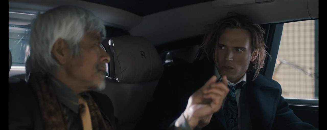 The Wrong Tenant (2022) movie still: medium — The interior of a luxury car with leather seats and visible Rolls-Royce branding.