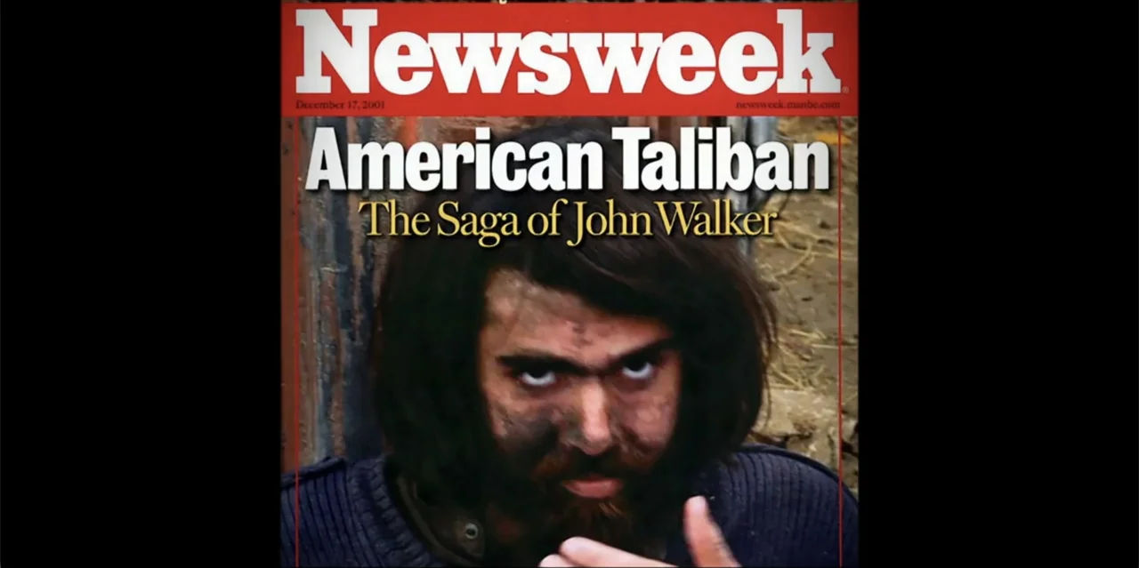 A Radical Life (2022) movie still: closeup — A magazine cover features a photograph of a man positioned against a textured background. The subject…