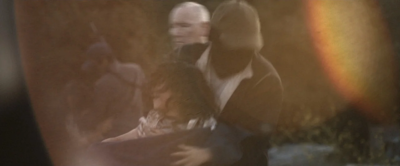 True Account: Breaking the Truce (Yakuza Bloody Chronicles 2) (2007) movie still: medium — A dusty outdoor path during golden hour is bathed in…