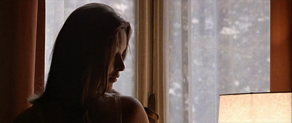 Two or Three Things I Know About Her (2 ou 3 choses que je sais d’elle) (1967) movie still: closeup — A room with a window covered by a thin white…