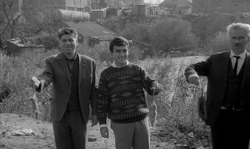 Love Affair, or the Case of the Missing Switchboard Operator (1967) movie still: medium — A desolate riverbank landscape with tall reeds and…
