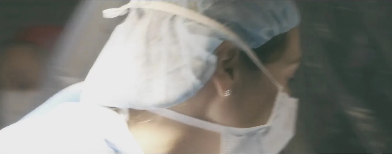 Hunting for Hedonia (2019) movie still: closeup — An operating room with sterile surgical equipment and bright clinical lighting. A medical…
