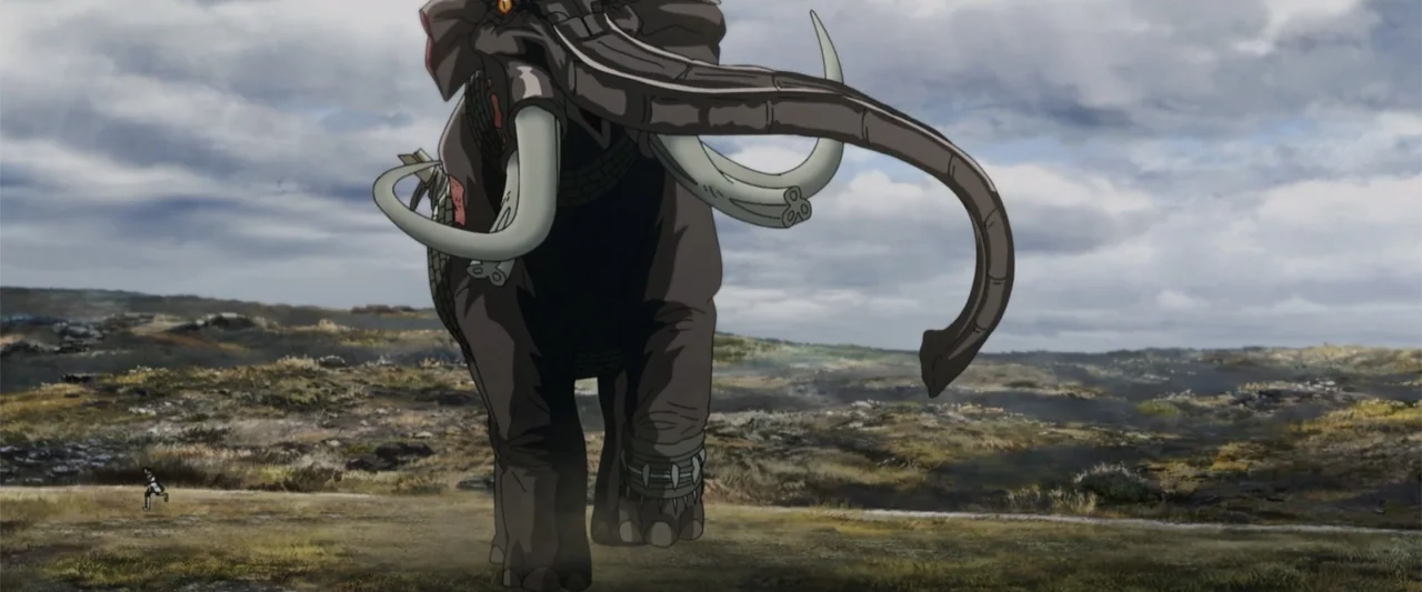 The Lord of the Rings: The War of the Rohirrim (2024) movie still: fullbody — An open expanse of grassy plains stretches toward a distant horizon…
