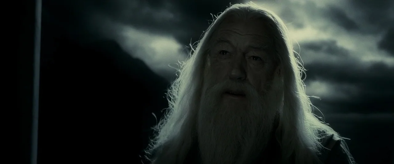 Harry Potter & The Half Blood Prince (2009) movie still: closeup — A stormy mountain environment with dark clouds looming in the night sky. An…