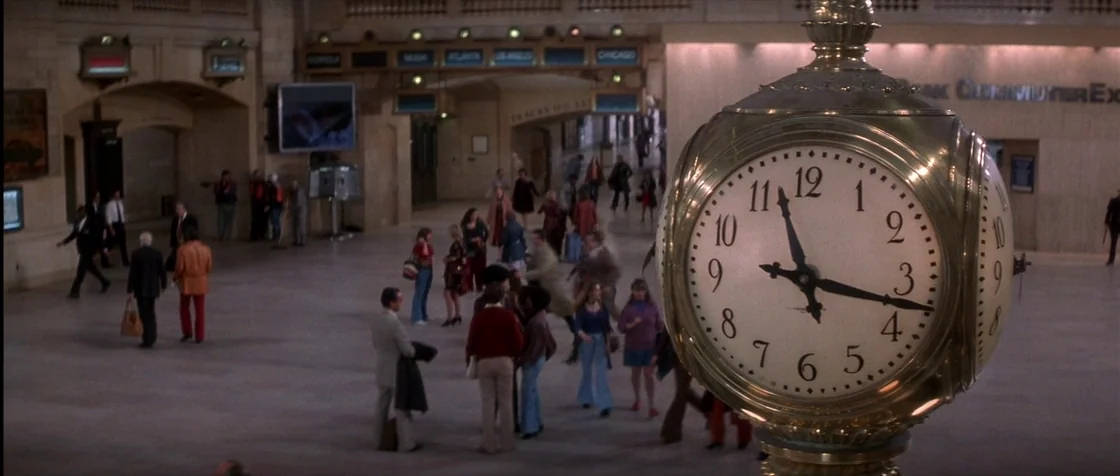 Carlito’s Way (1993) movie still: wide — A spacious transit terminal features arched stone architecture and high vaulted ceilings. Numerous…