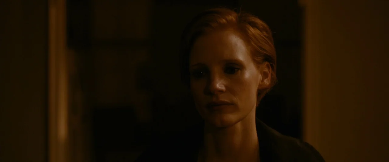 The Disappearance of Eleanor Rigby: Her (2014) movie still: closeup — A dimly lit room provides minimal detail against a dark, featureless…