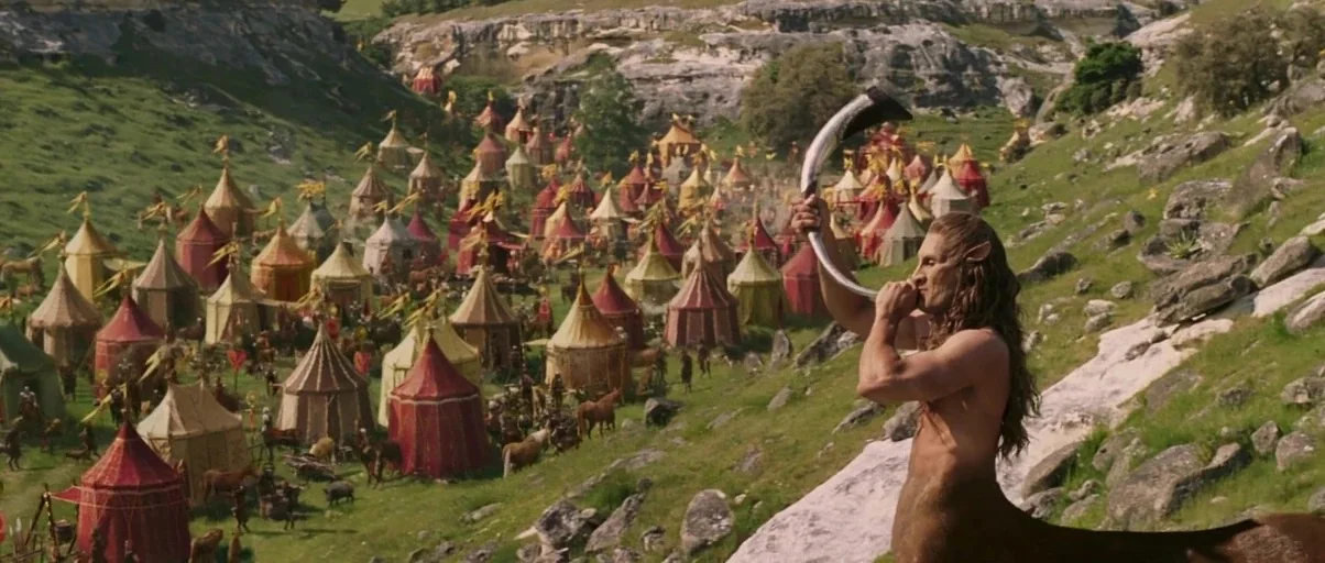 The Chronicles of Narnia: The Lion, the Witch and the Wardrobe (2005) movie still: wide — A vast valley is filled with numerous colorful…