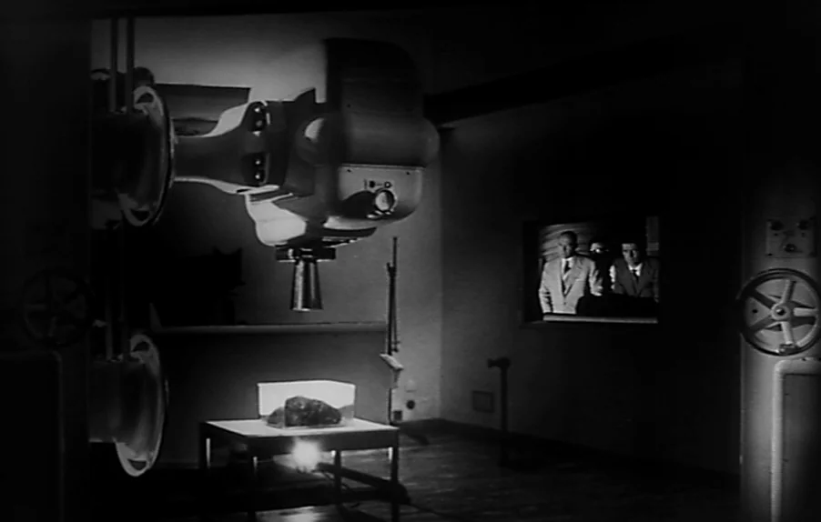Caltiki, The Immortal Monster (1959) movie still: wide — A sterile laboratory setting contains specialized medical machinery and a small specimen…